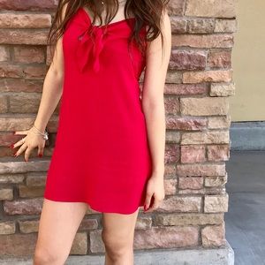 Red dress